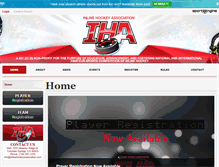 Tablet Screenshot of inlinehockeyassociation.com